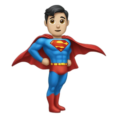 robot disguised as superman sticker