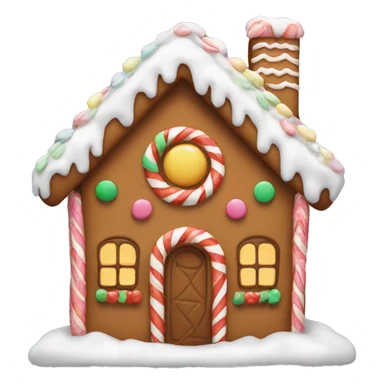 Cute gingerbread house sticker