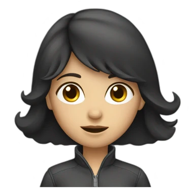 dark hair girl driver sticker