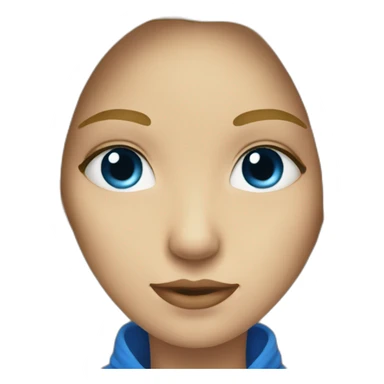 Fille blonde au yeux bleu sticker