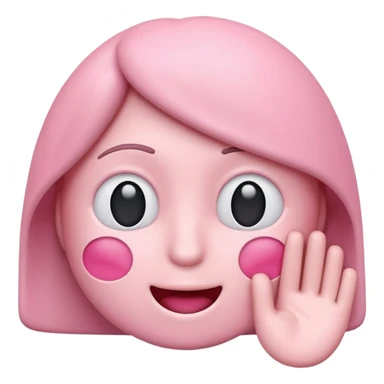 me haces un emoji de alerta en rosa tipo 3d ? te paso el código de color FDD2EF sticker