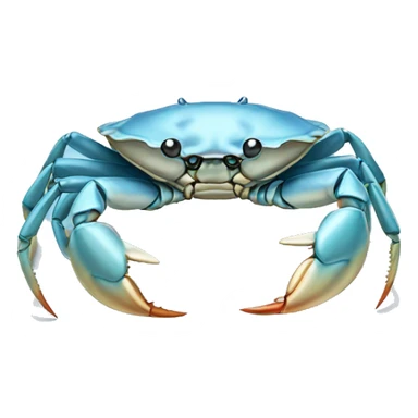 pastel blue crab sticker