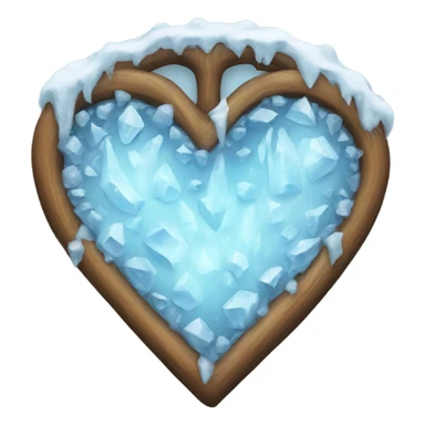 hearth made of ice sticker