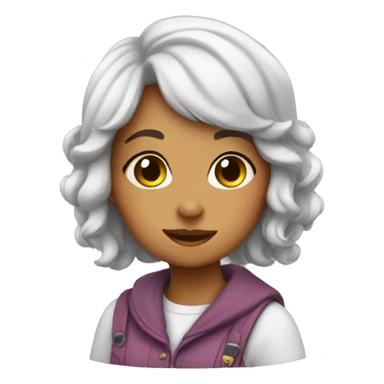 Cute book girl sticker