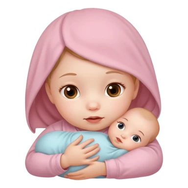 little newborn baby girl sticker