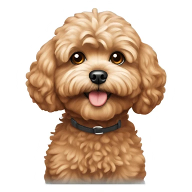 Red maltipoo sticker