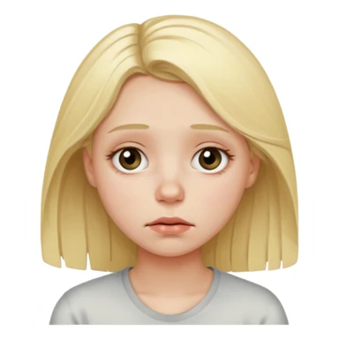 exhausted blonde girl sticker