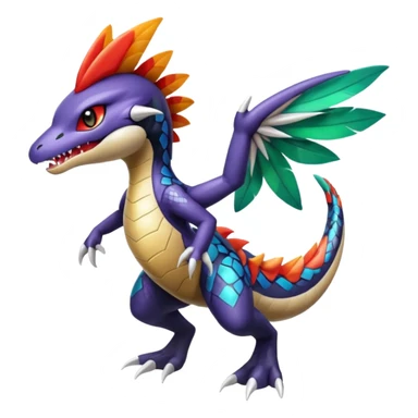 Meloetta-Garchomp-Pokémon-Fakémon-fusion-hybrid-creature sticker