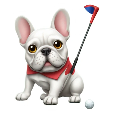 French bulldog golf sticker