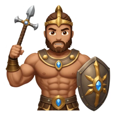 goliath giant from the bible ready for battle sticker