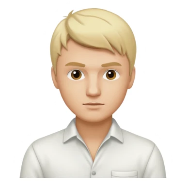 Nick Carter from Backstreet Boys with blonde hair, white outfit sticker