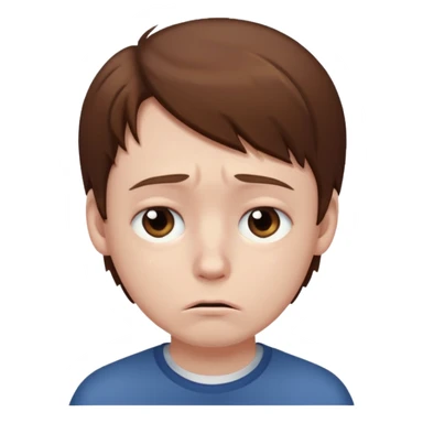 Make a sad boy sticker