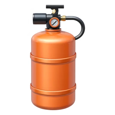 gas canister in peach  sticker
