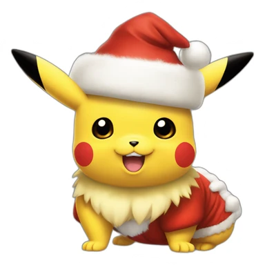 SS claus pikachu sticker