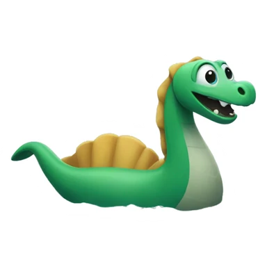 happy nessie sticker