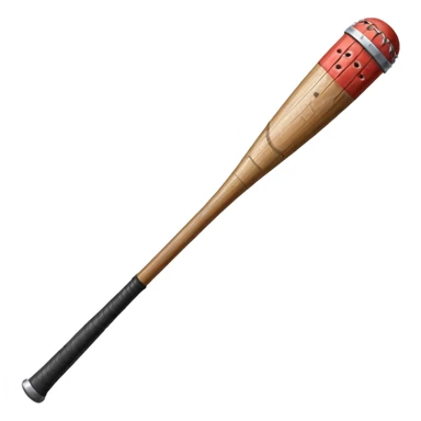 baseball bat with nails from stranger things sticker