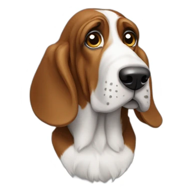 Basset hount sticker