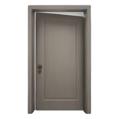 open door wood color gray perpective sticker