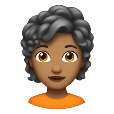 Mujer peli naranja  sticker