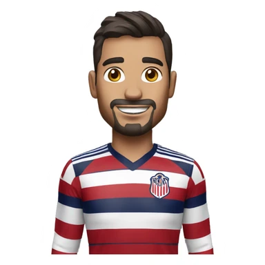 Hombre con camisa de las chivas sticker