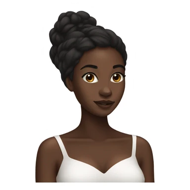 Black girl skincare  sticker