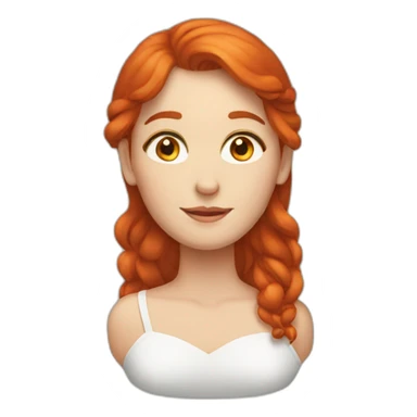 a redhead couple sticker