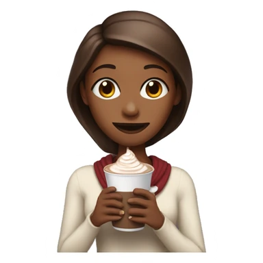 A Prededy Girl with a Hot chocolate sticker