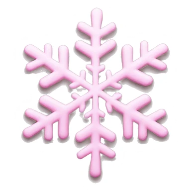 pastel pink snowflake  sticker