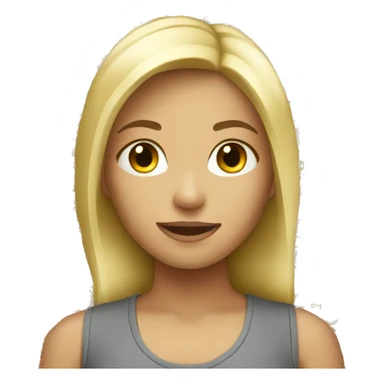 Ash blond girl  sticker