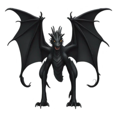 4 legs-black-dragon sticker