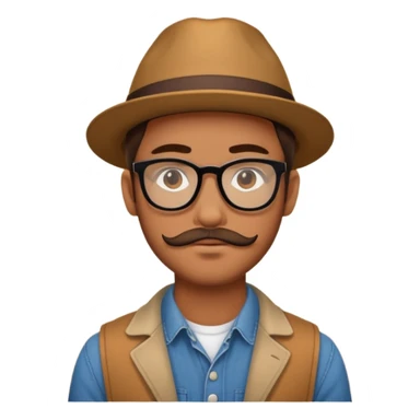 Bobo hipster fan d’expositions d’art sticker