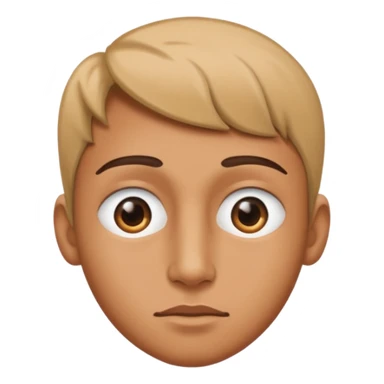 looking to the side with one eye looking back  sticker