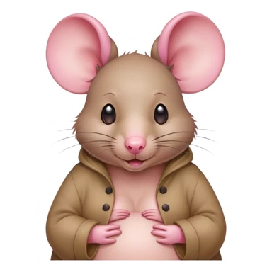 Pregnant rat pregnant  sticker