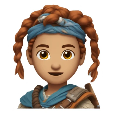 Aloy, che saluta con la mano sticker