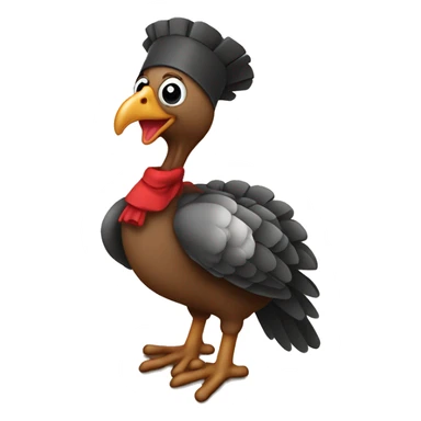 Christian turkey given thanks to God ￼ sticker