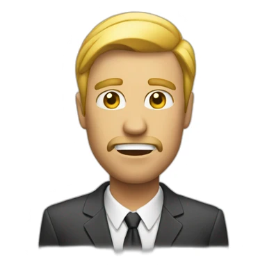 Boss expelling employees sticker