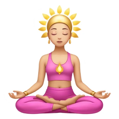 Pink gold spirituality sticker