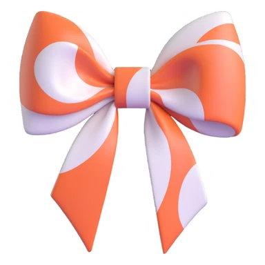 marble bow sticker