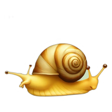 funny snail with dandelion sticker