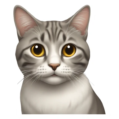 Gata com um bolo sticker