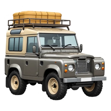 Grey-brown Land Rover D
Apple emoji style sticker