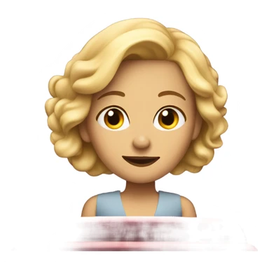 Blonde Lady at the theatre sticker