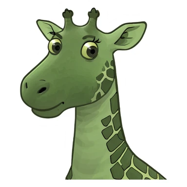 Spotless giraffe sticker