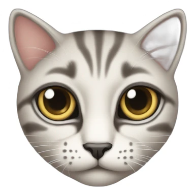 Cat with large eye's stare sticker