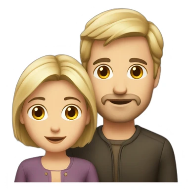 European couple sticker