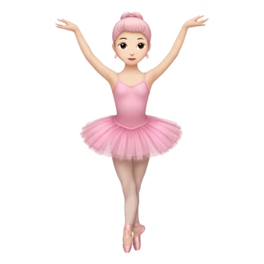 full body balet with pink tutu sticker