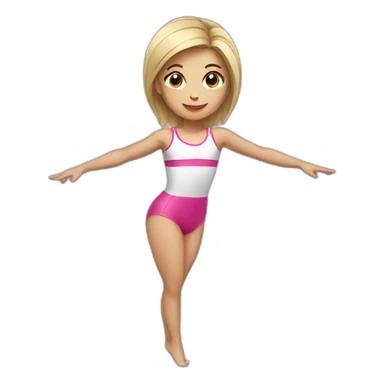gymnast girl sticker