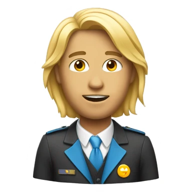 un mec qui est blond sticker