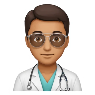 doctor with sunglasses sticker