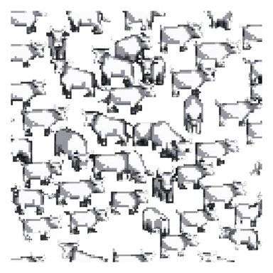 many oxen in a group sticker